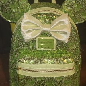 Disney Loungefly Green Hidden Mickey Backpack